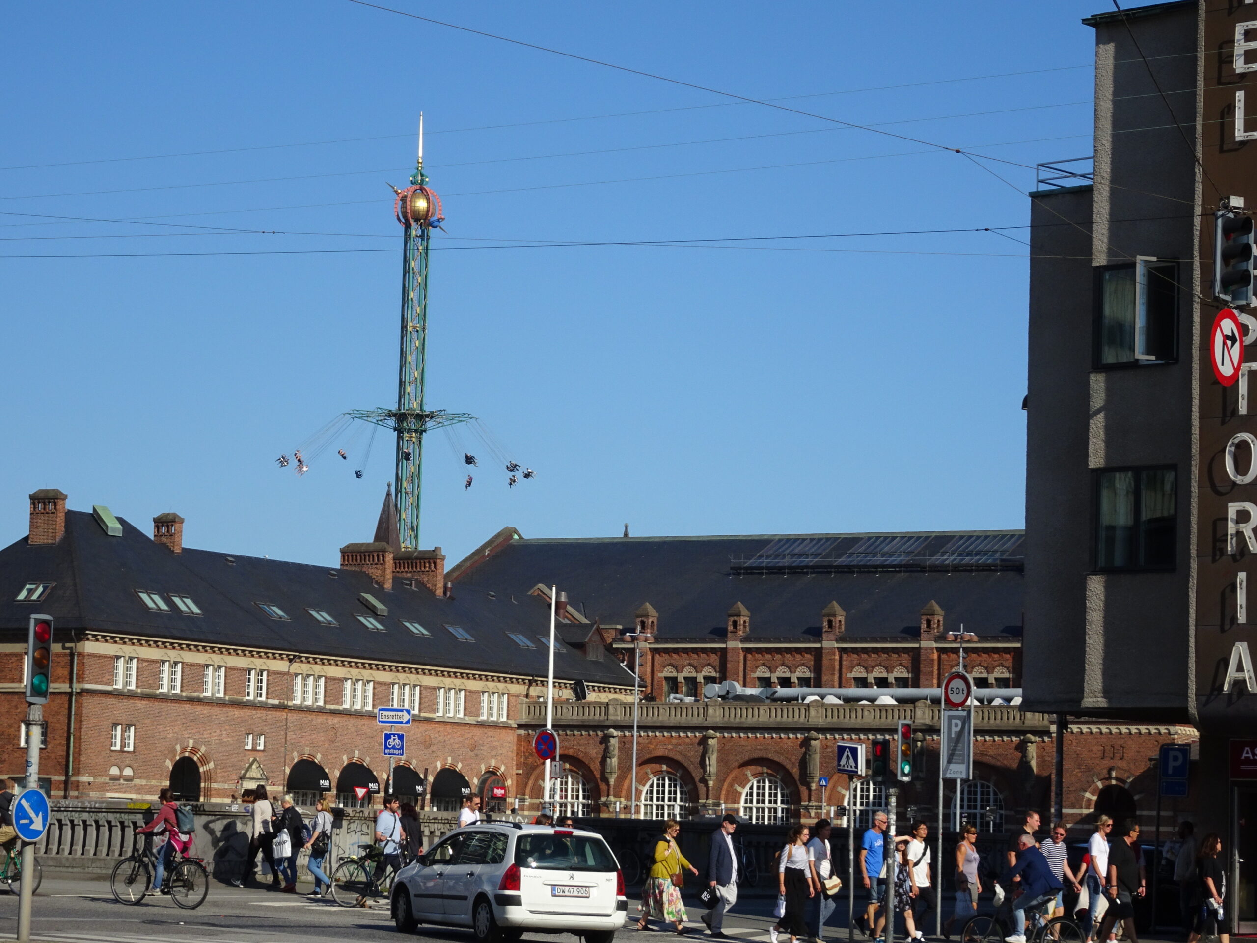 コペンハーゲン駅近くの遊園地