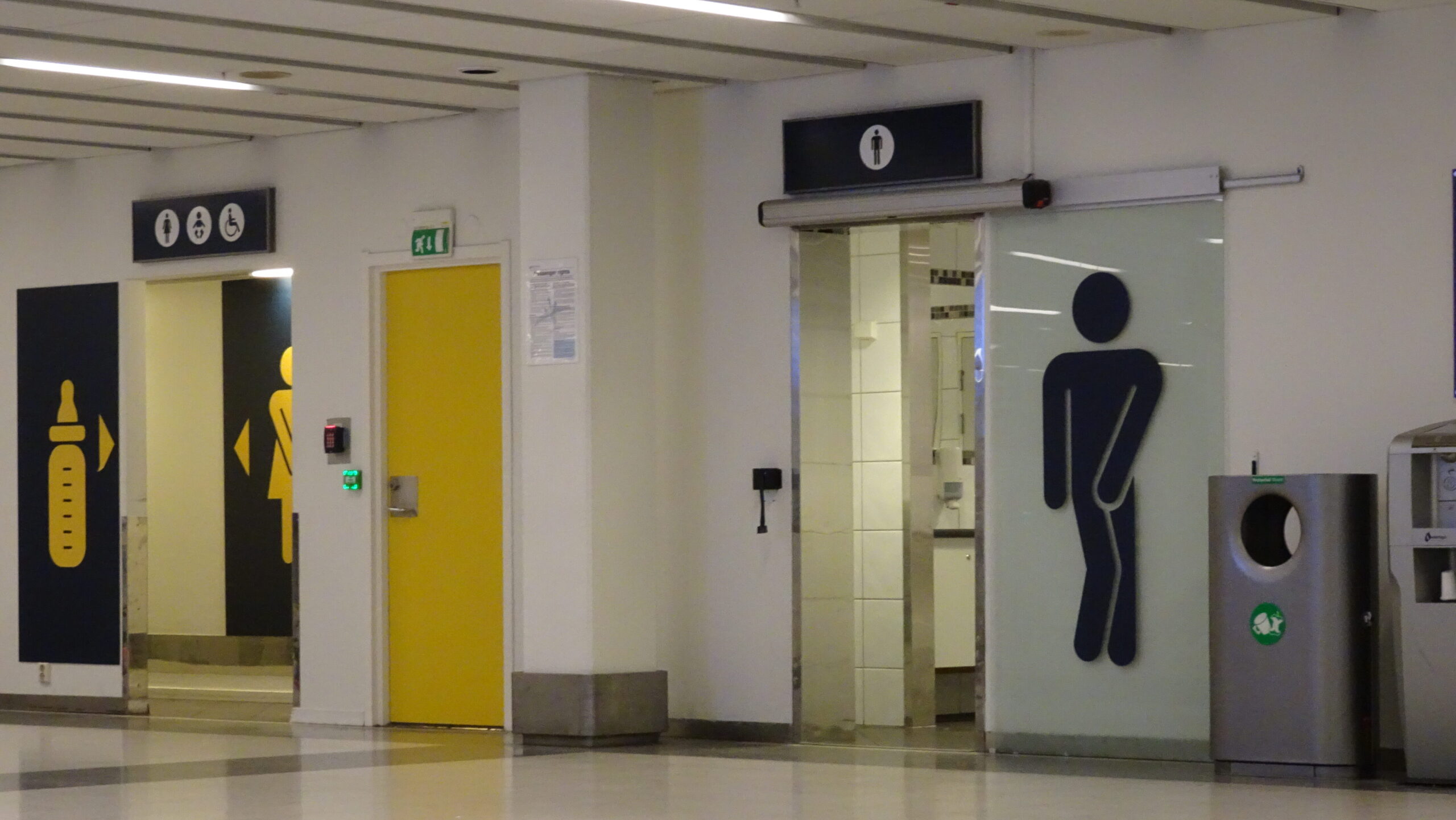 ベルゲン空港のトイレ